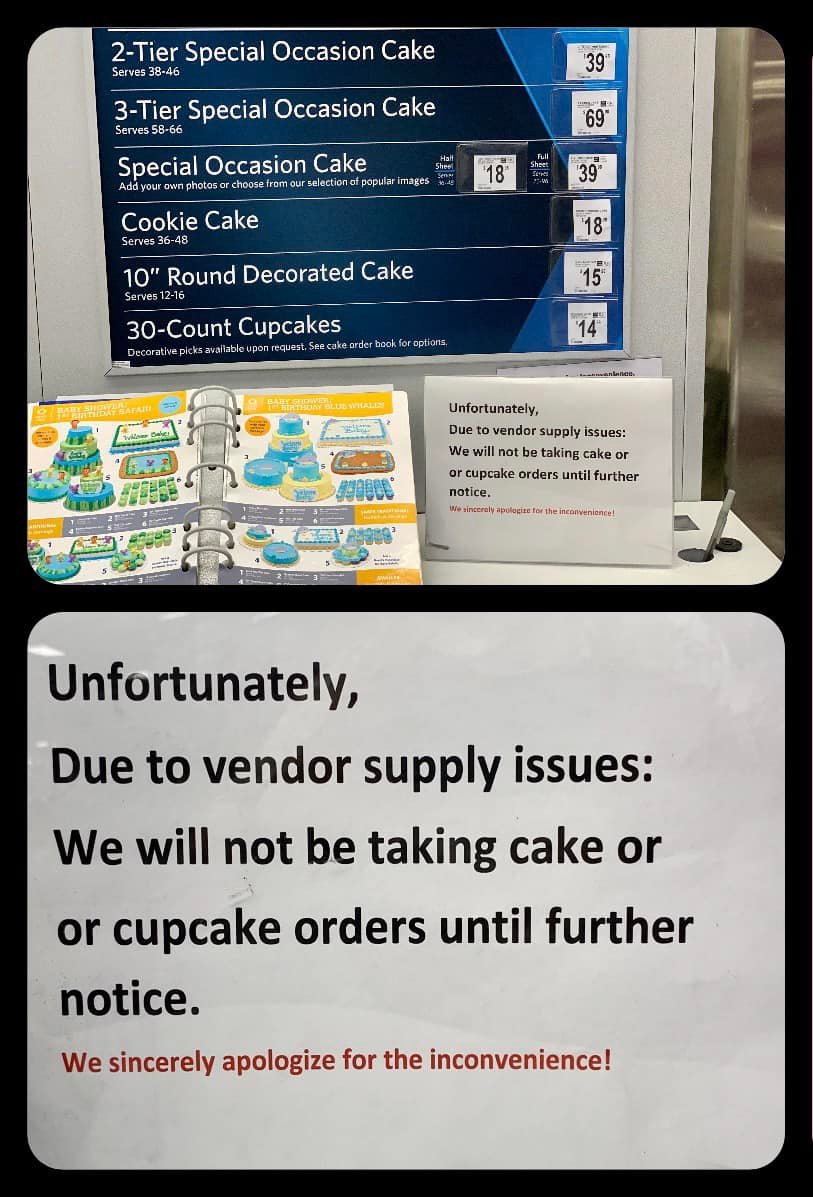 Sam's Club No Longer Takes Cake Orders Due to Massive Cake Shortage(01)