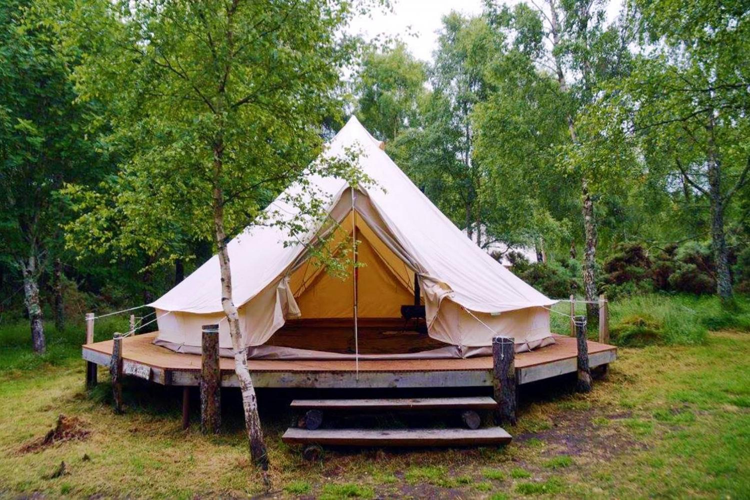 Ace Adventures Canvas Bell Tents Sleep up to 7 Moray, Scotland