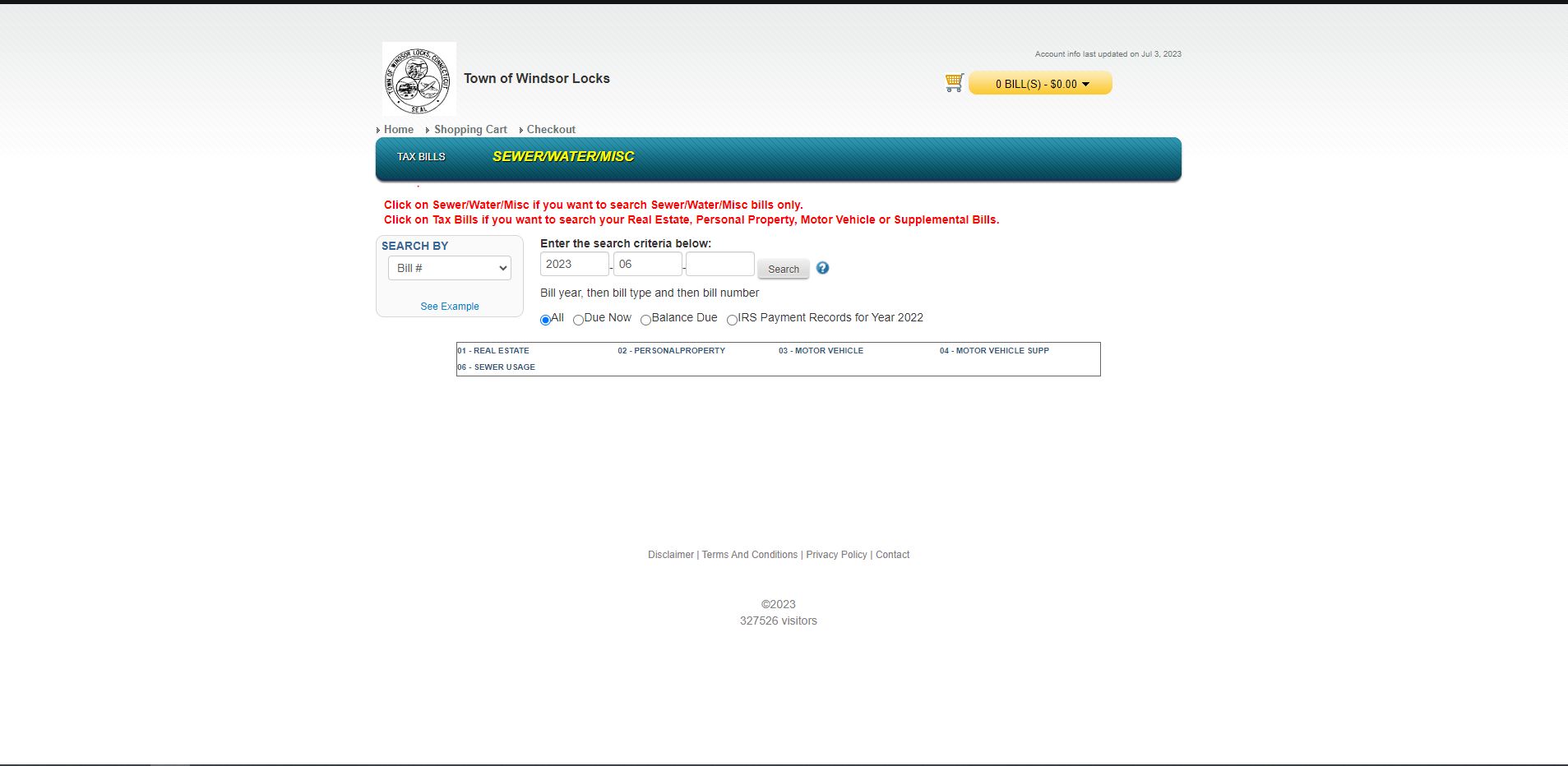 Online Lookup & Bill Payment Town of Windsor Locks, Connecticut