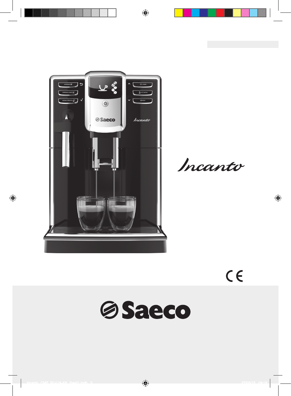 Philips HD8911 Saeco Incanto Инструкция по эксплуатации