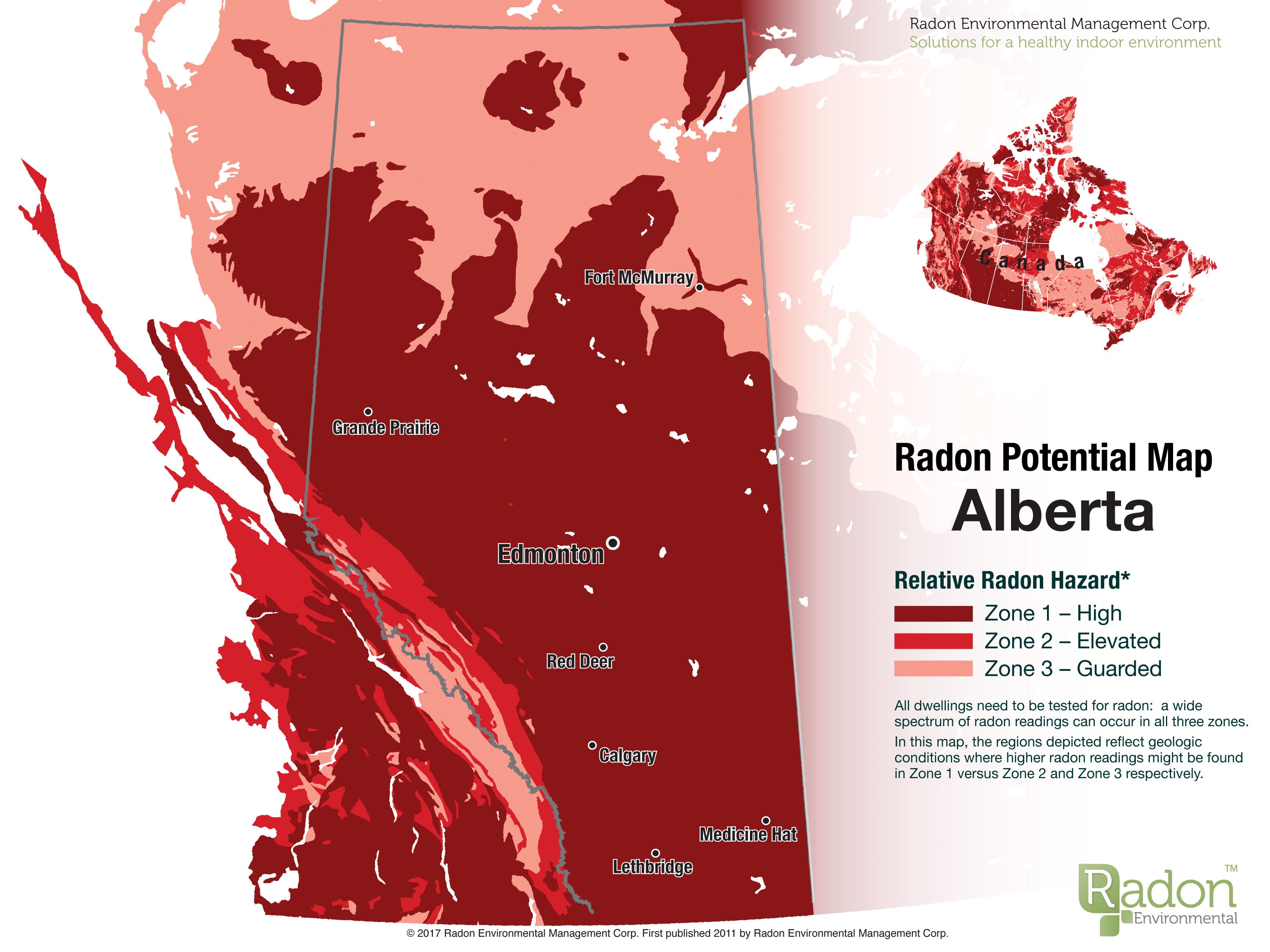 Radon Gas Mitigation in Lethbridge, Alberta Radon in Greater Calgary