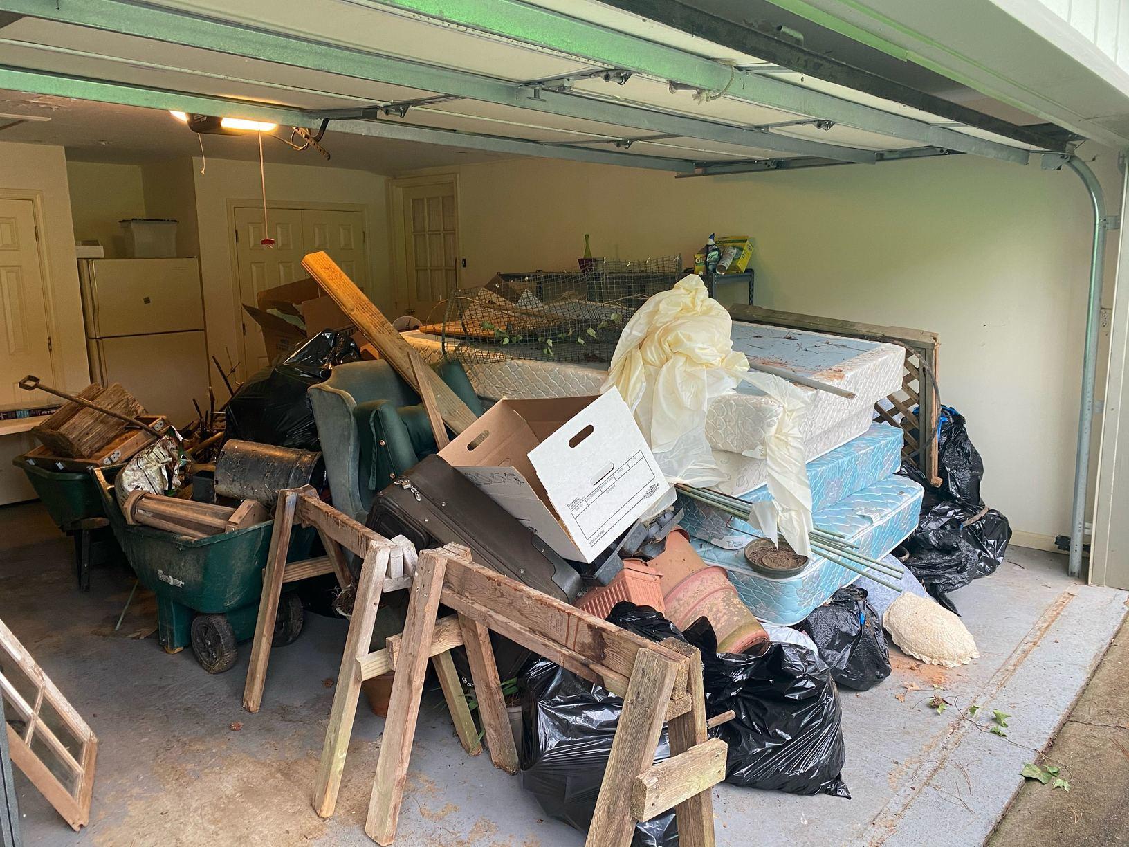 The Junkluggers of North Atlanta Before & After Photo Set Garage Junk