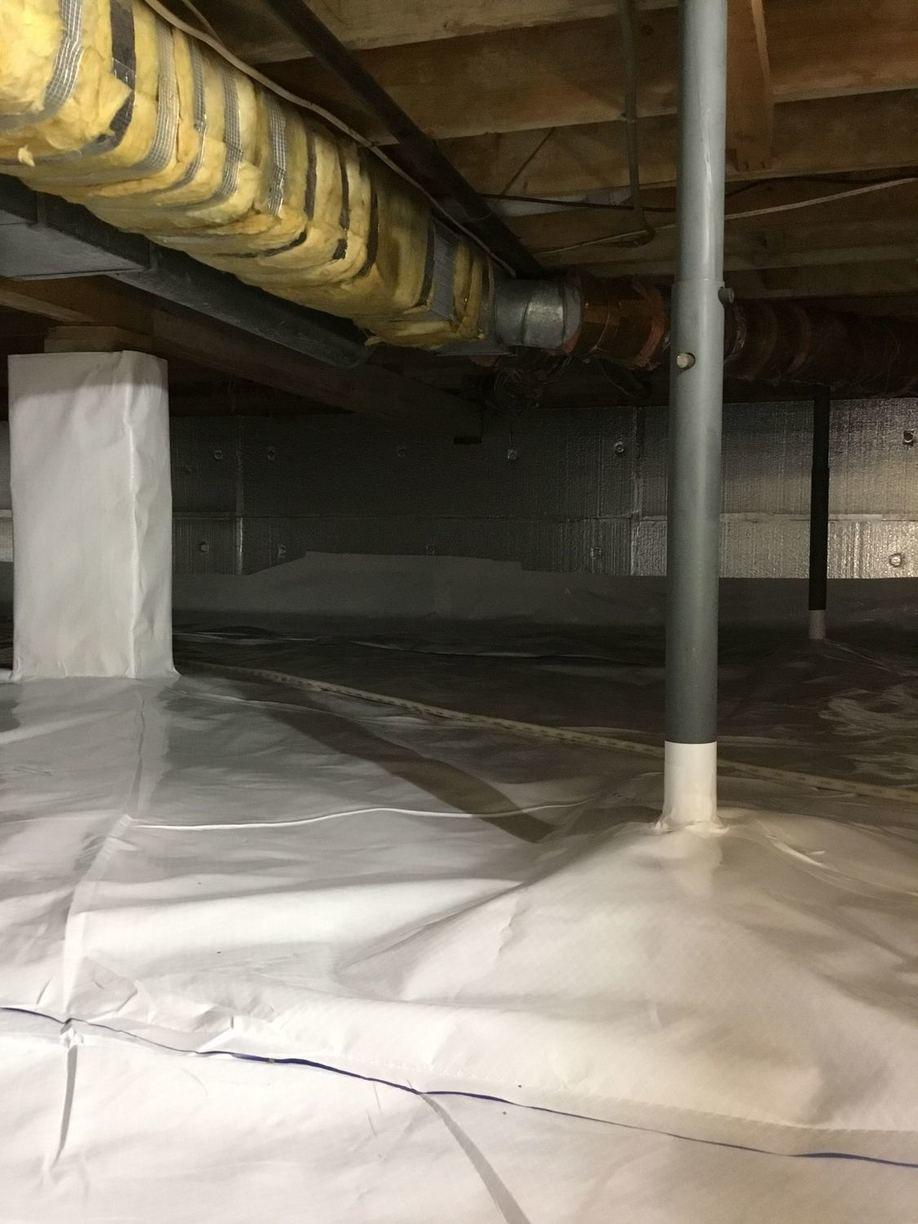 Crawl Space Repair A CleanSpace Encapsulation System installed in