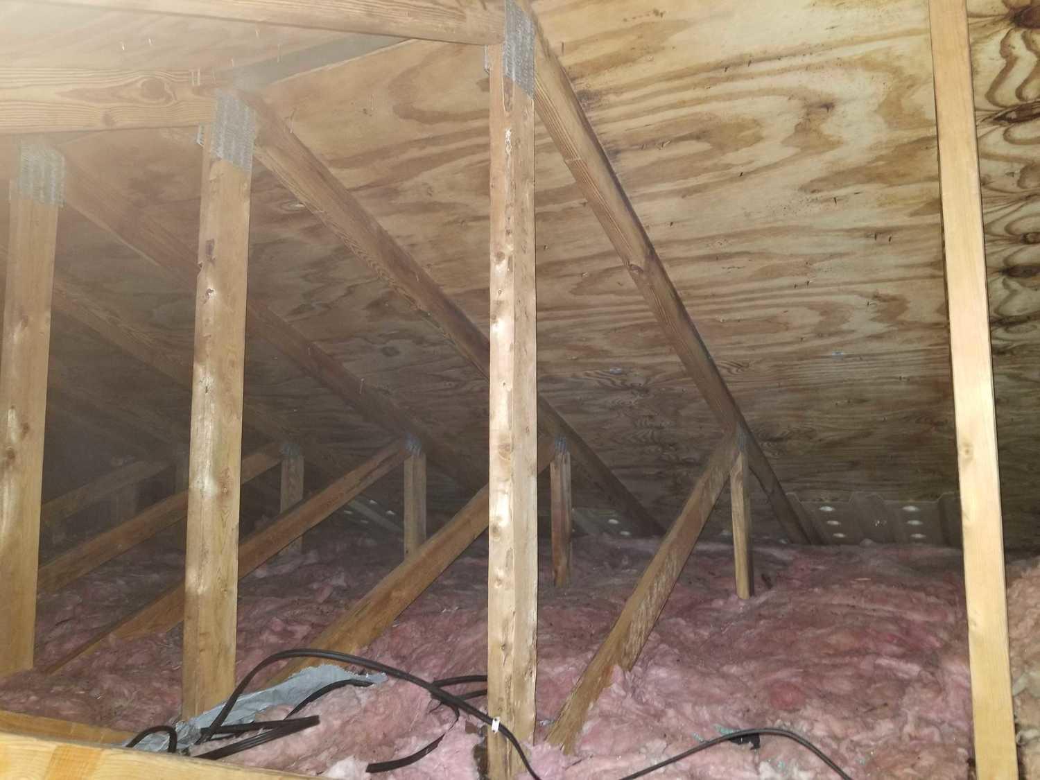 Attic Mold Remediated, West Bloomfield Baffles added