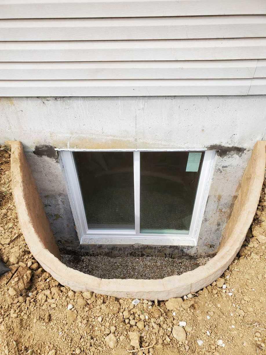 Basement Waterproofing RockWell Window Well and Egress Window