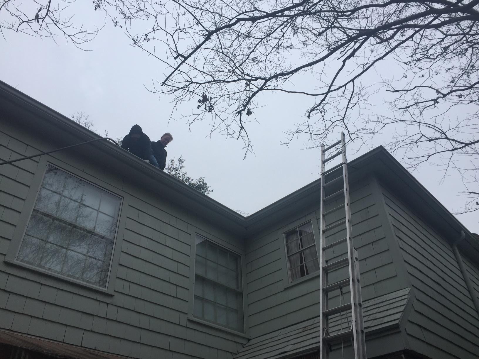 Roof Repair On The Job Water Test, in Highland Park, TX