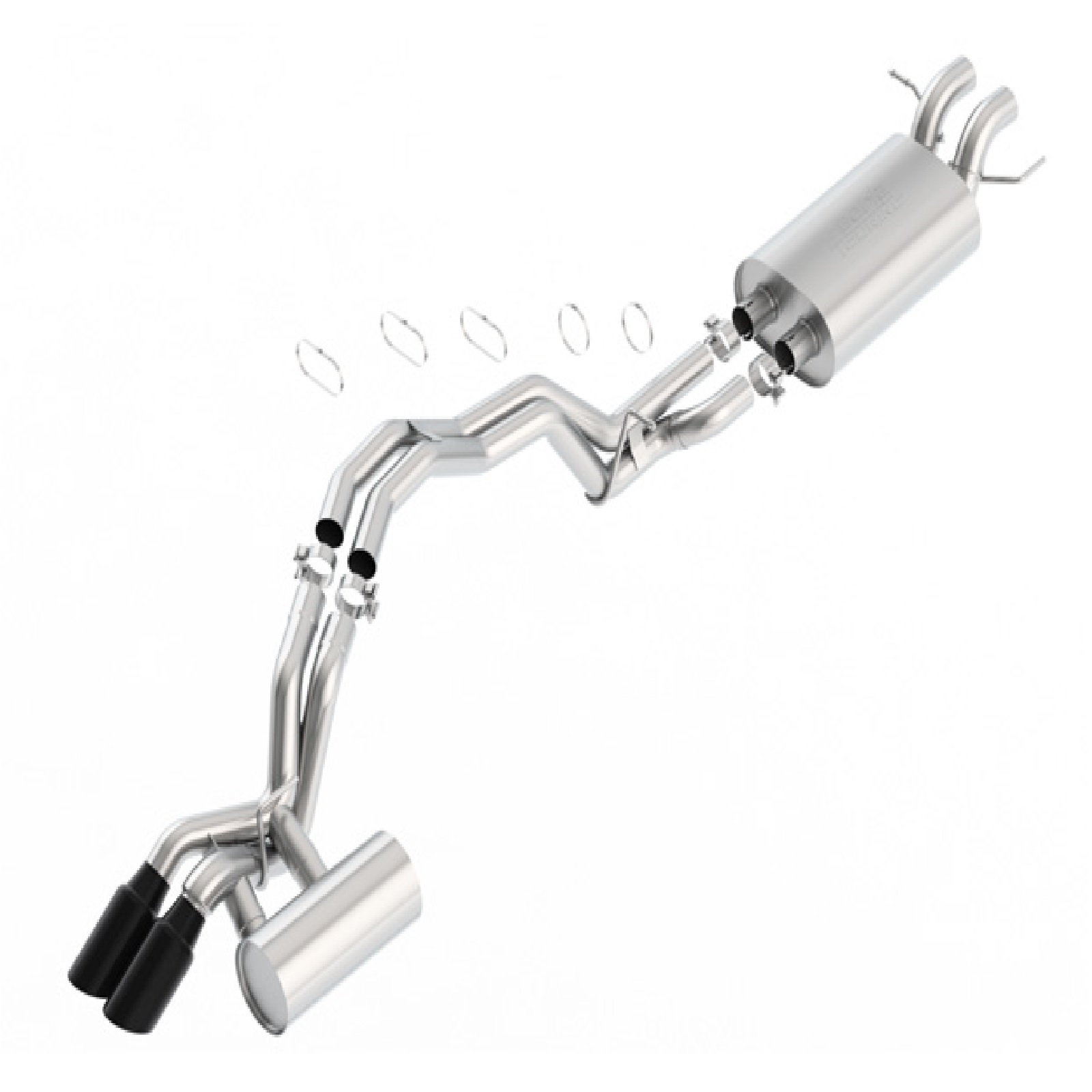 Borla 140744 Touring Dual Exit CatBack Exhaust System for Navigator 3
