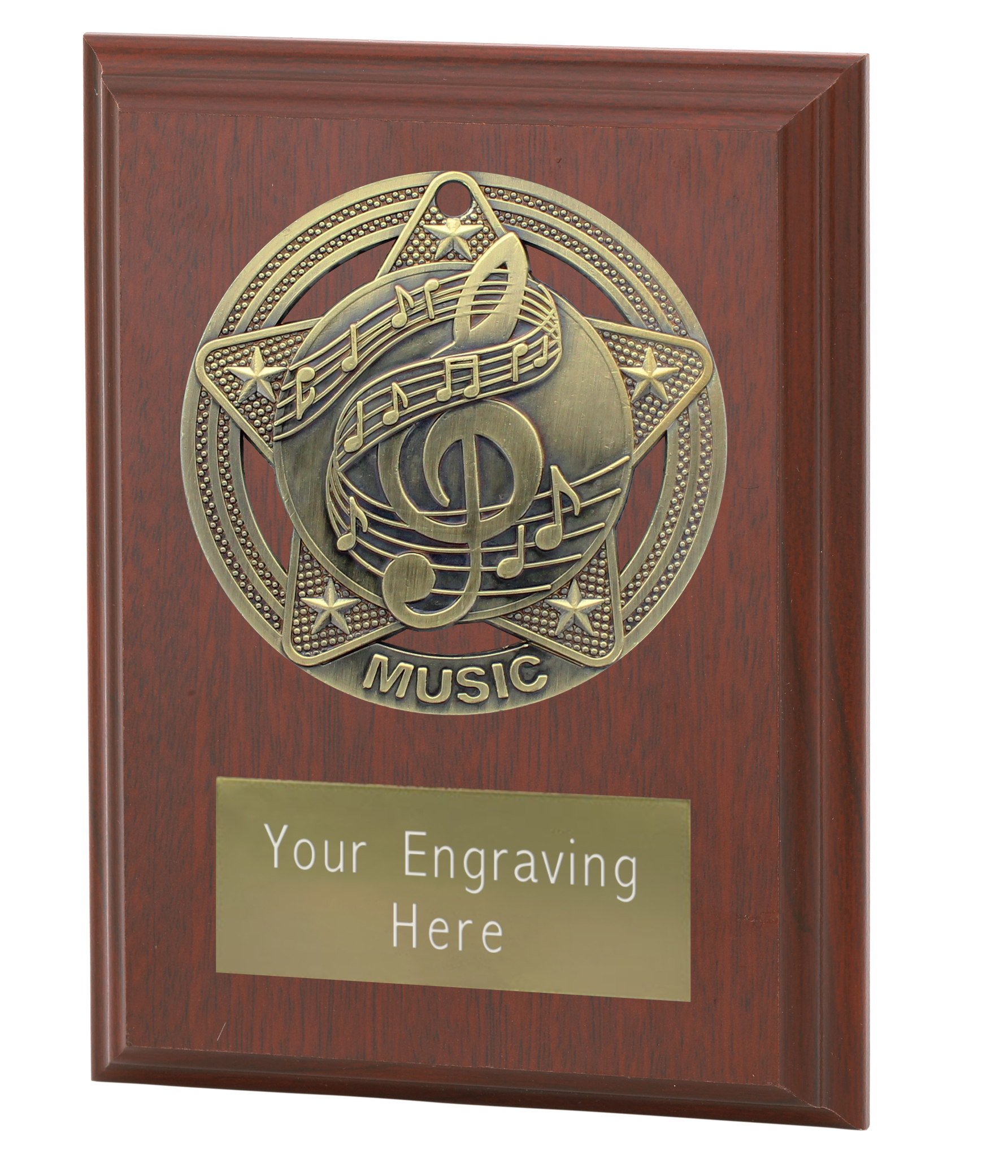 Music Plaque Award by Infinity Stars 10cm (4")