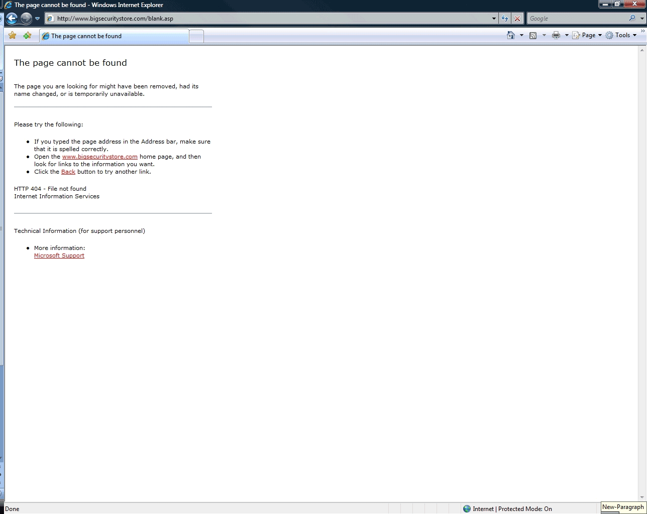 HTTP error code troubleshooting, Part 3 Disabling IE friendly error