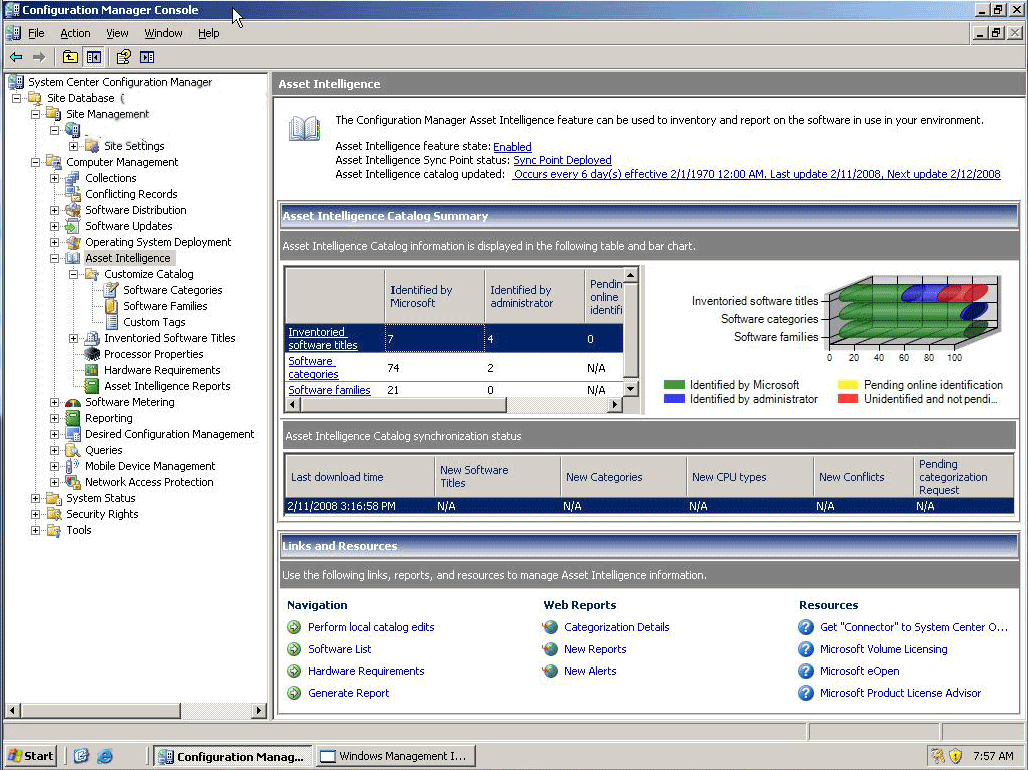 Managing assets with Microsoft System Center Configuration Manager