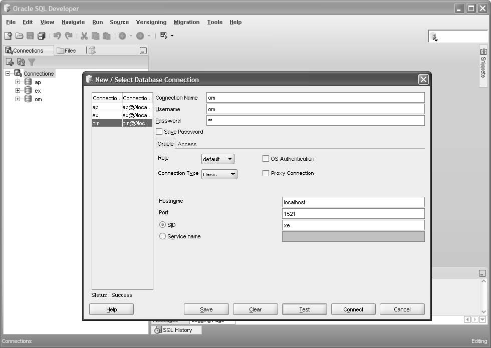 How to use SQL Developer to work with an Oracle database