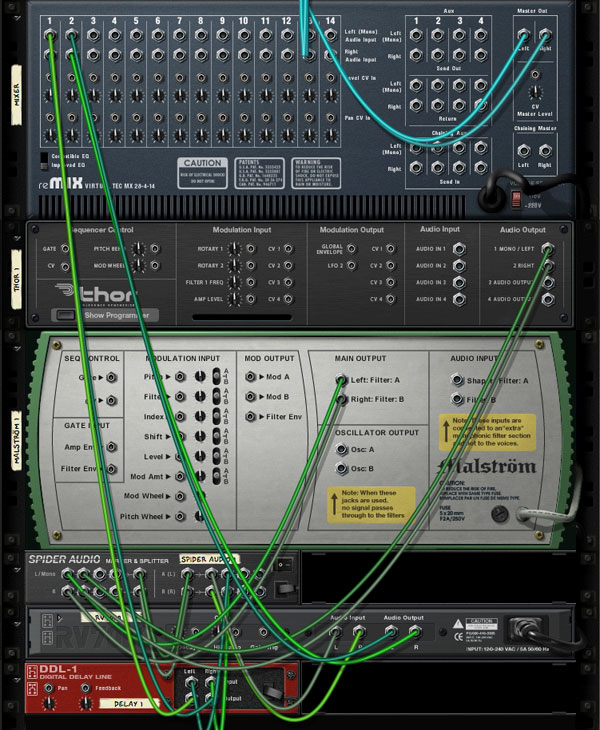 How to Use Propellerhead Reason 4′s Spider Audio Merger & Splitter