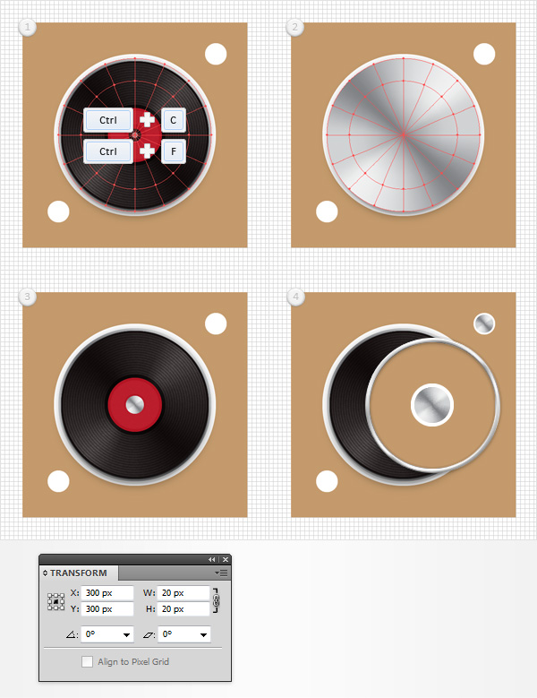 Create a Vinyl Record Player Icon in Adobe Illustrator