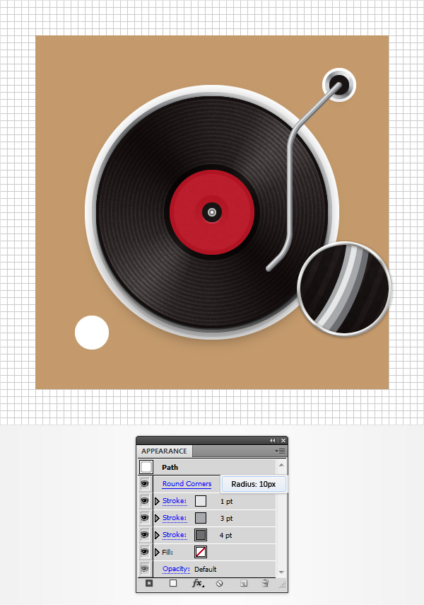 Create a Vinyl Record Player Icon in Adobe Illustrator
