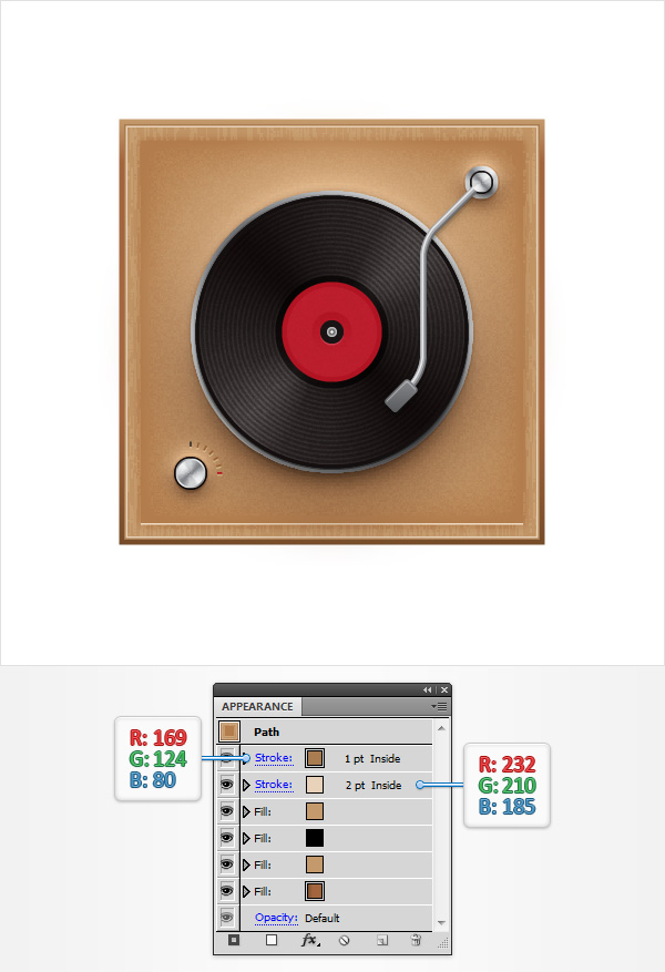 Create a Vinyl Record Player Icon in Adobe Illustrator