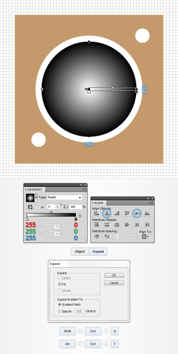 Create a Vinyl Record Player Icon in Adobe Illustrator