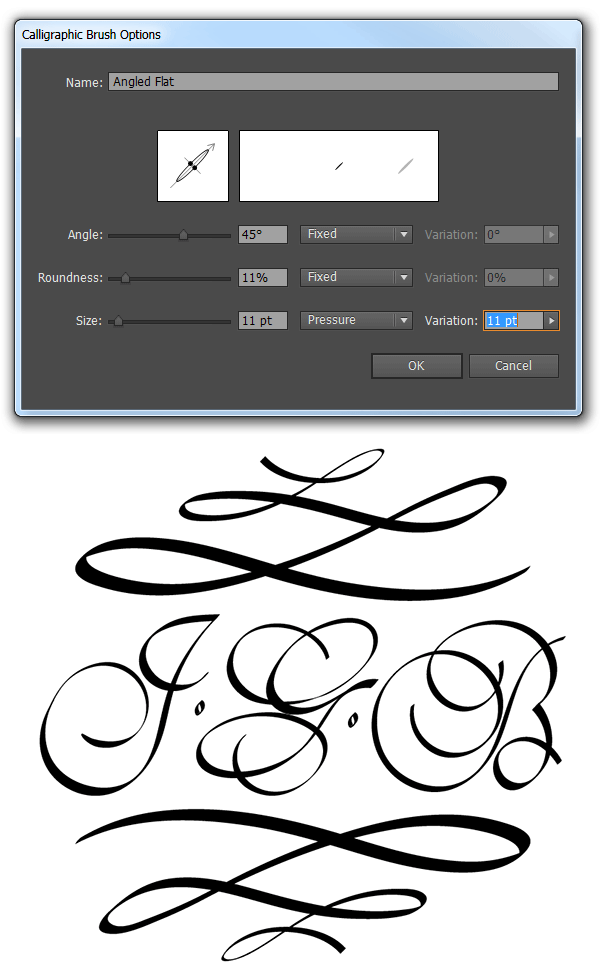 How to Make, Use, and Manipulate a Calligraphic Brush in Adobe Illustrator