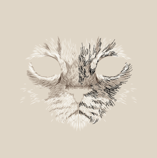 Create a Large Face, Cat Illustration from Stock in Adobe Illustrator