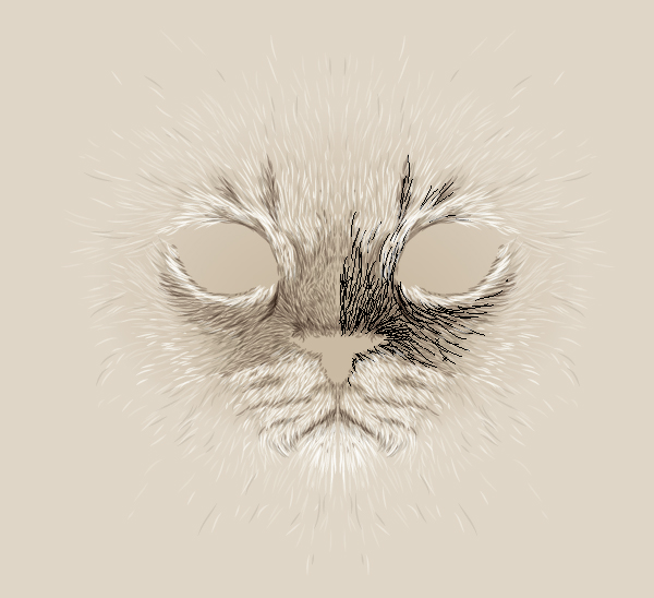 Create a Large Face, Cat Illustration from Stock in Adobe Illustrator
