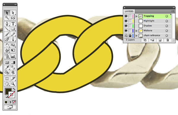 Create a Gold Chain Pattern Brush with Illustrator