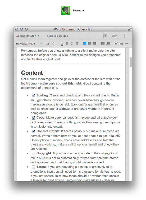 A Web Designer’s Site Launch Checklist (Including Portable Formats)