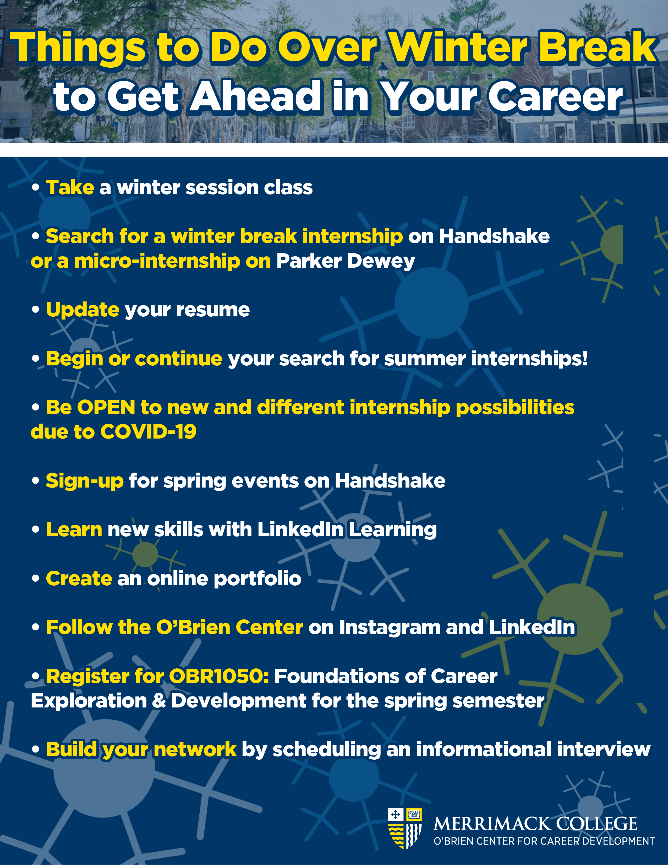 10 Things to do this Winter Break CareerEdge Merrimack