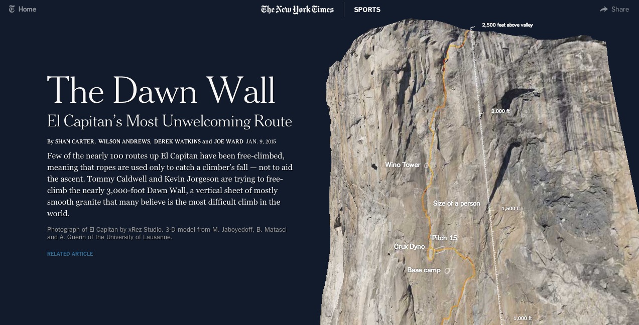 UKC News The Dawn Wall Project History in the Making