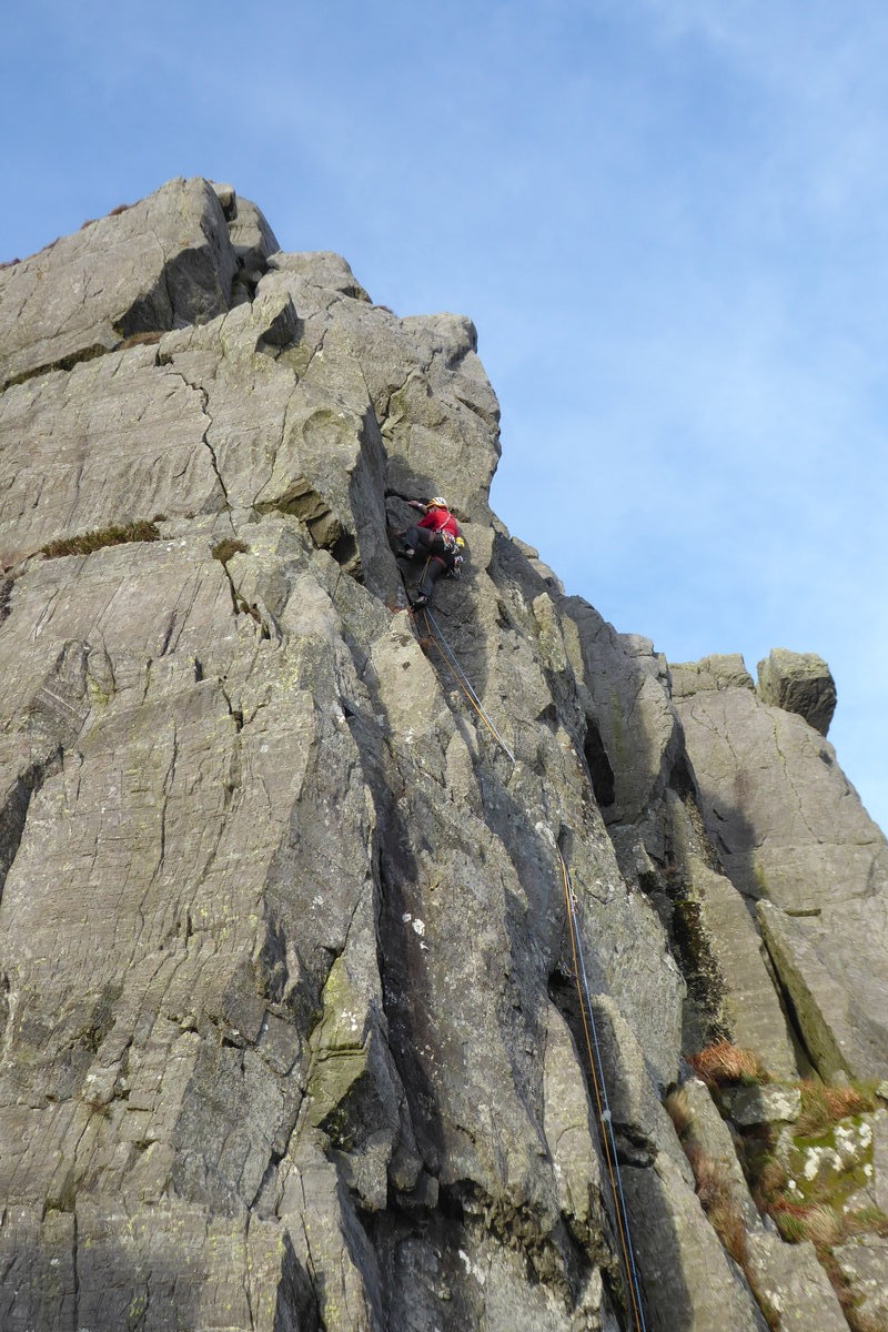 UKC Photos Climbing on a mountain crag in Feb