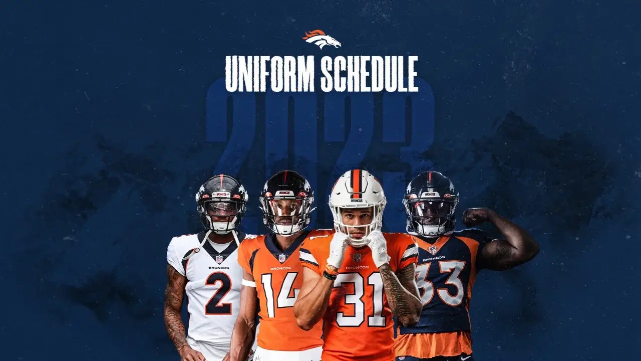 Denver Broncos Release 2023 Jersey Schedule Uni Watch
