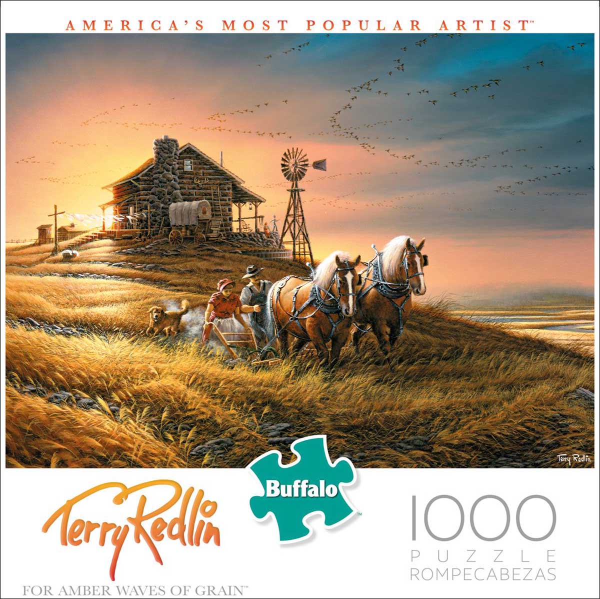 For Amber Waves of Grain, 1000 Pieces, Buffalo Games Puzzle Warehouse