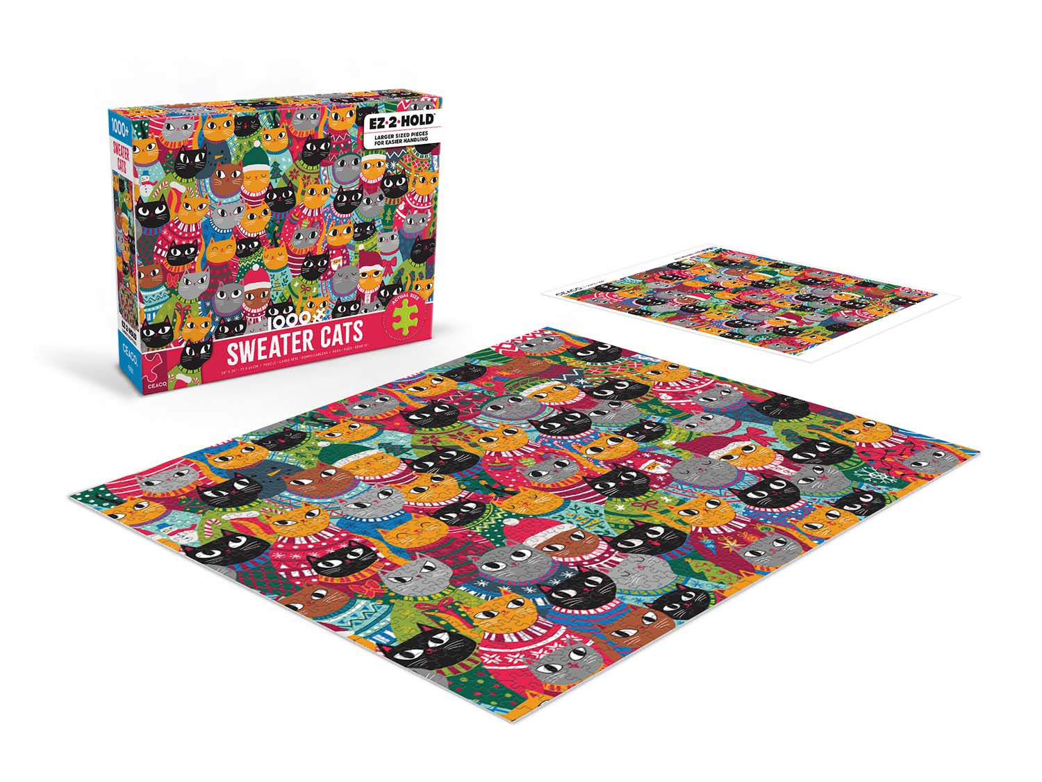 Sweater Cats, 1000 Pieces, Ceaco Puzzle Warehouse