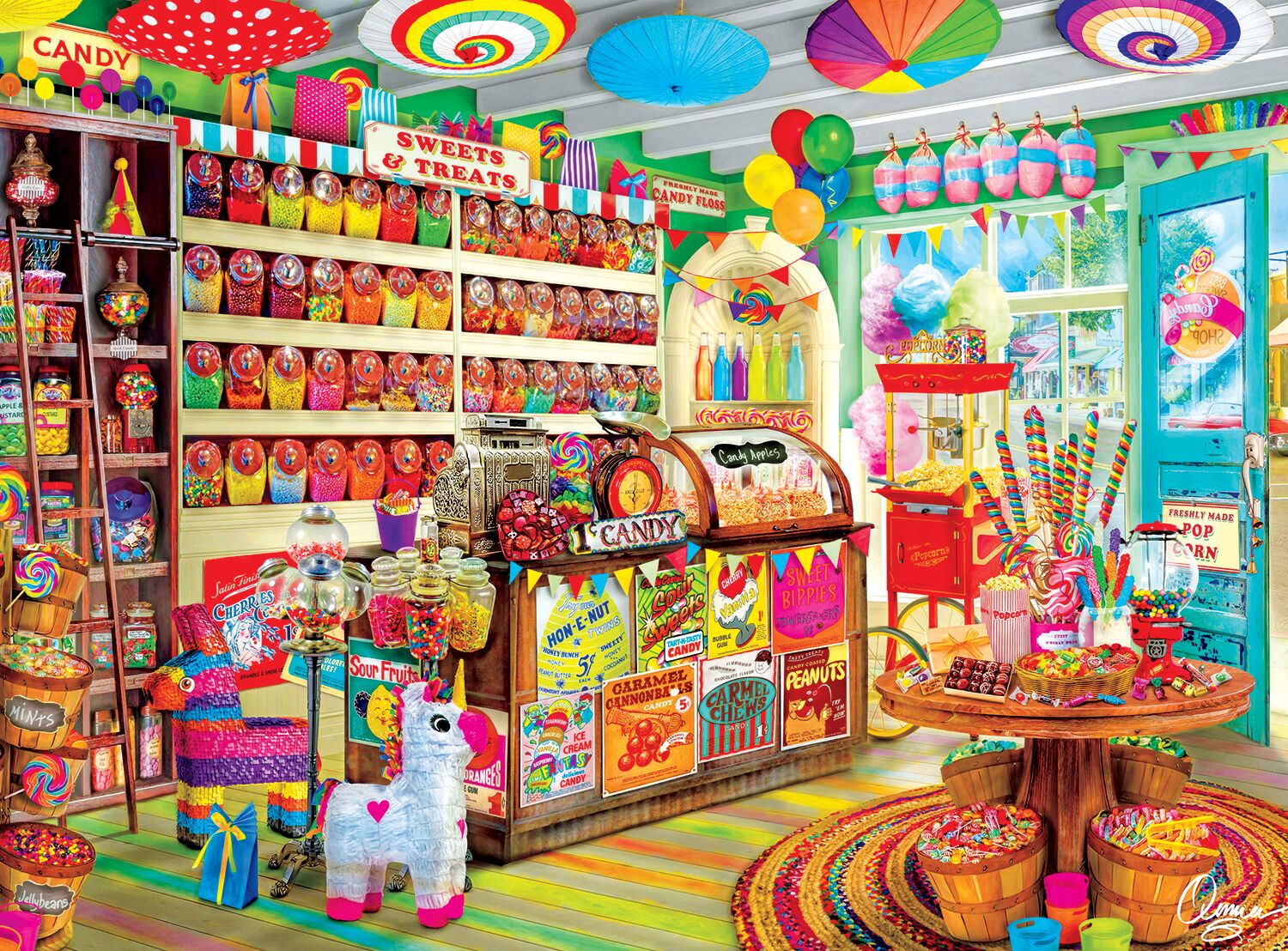 Corner Candy Store, 1000 Pieces, Buffalo Games Puzzle Warehouse