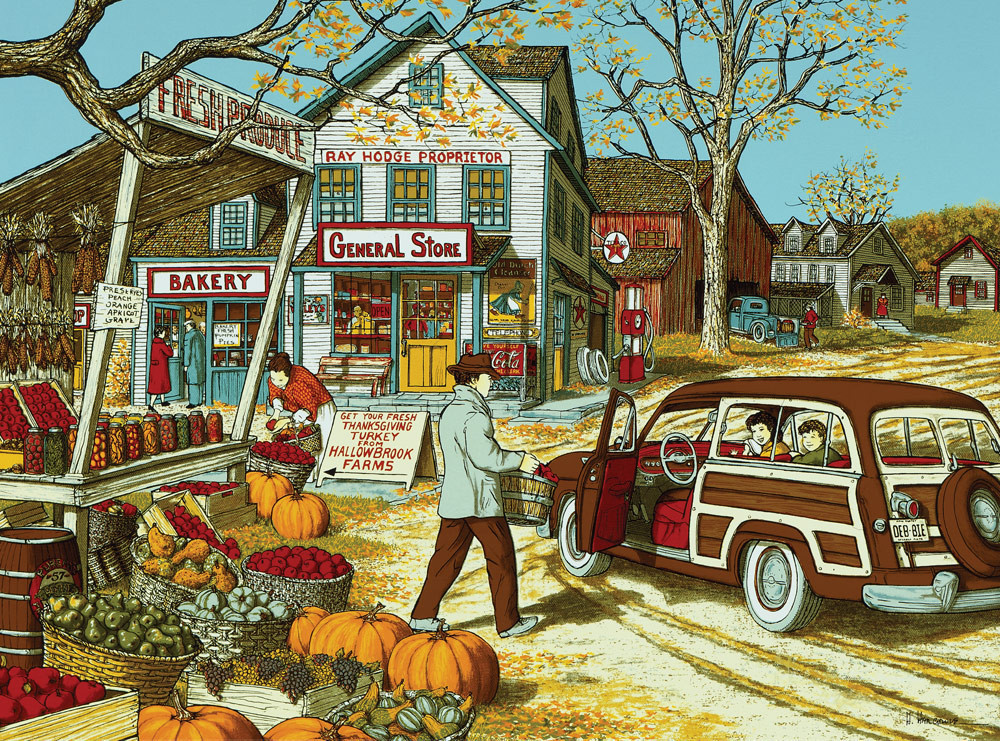 Going to Grandma's House for Thanksgiving Jigsaw Puzzle