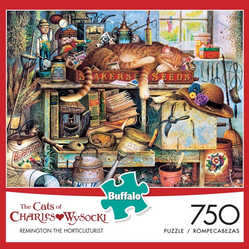 Remington the Horticulturist, 750 Pieces, Buffalo Games Puzzle Warehouse