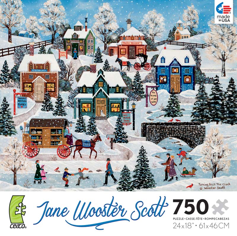 Jane Wooster Scott Turning Back the Clock, 750 Pieces, Ceaco Puzzle