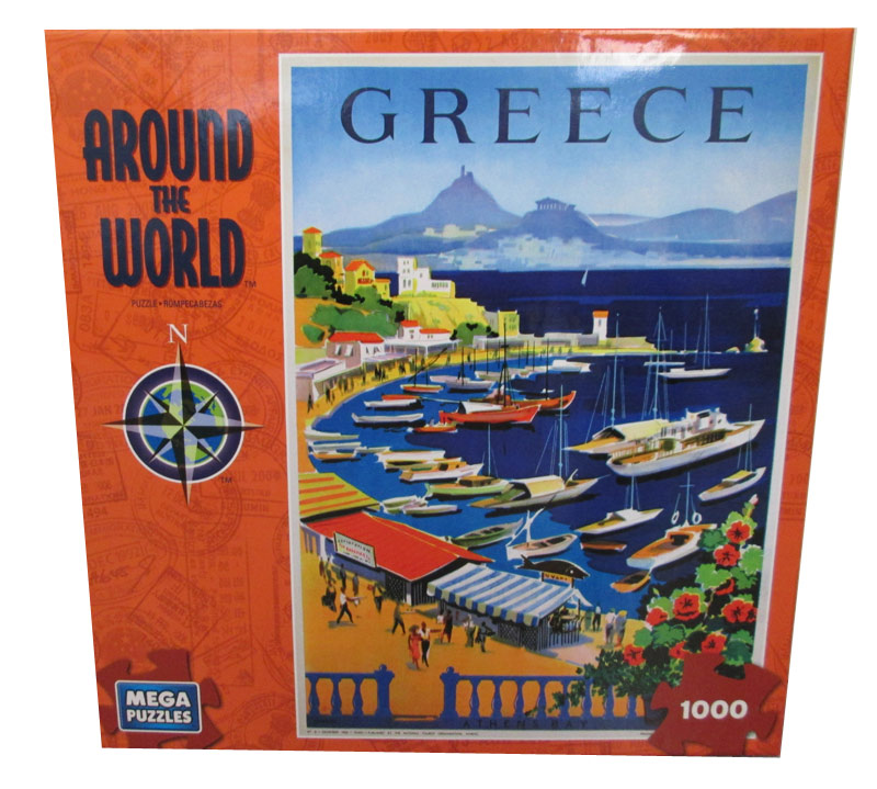 Greece (Around the World), 1000 Pieces, MEGA Puzzles Puzzle Warehouse