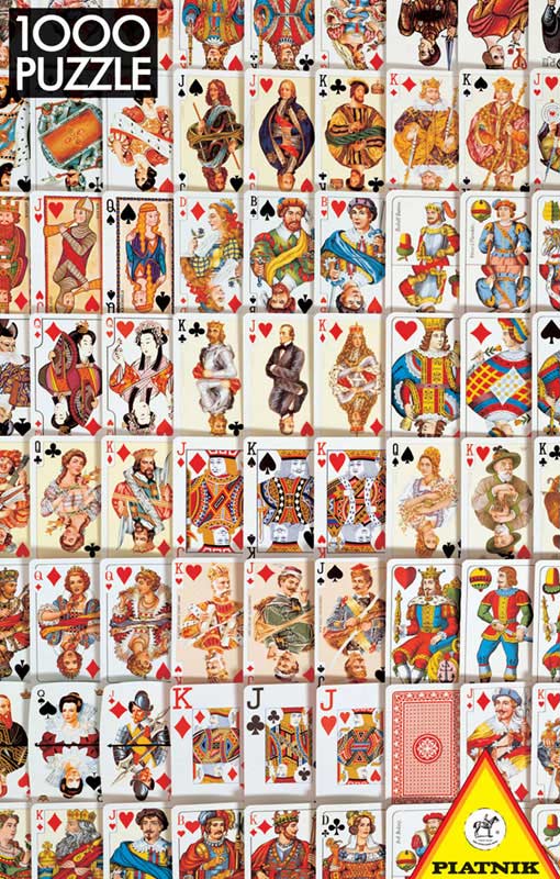 Playing Cards, 1000 Pieces, Piatnik Puzzle Warehouse