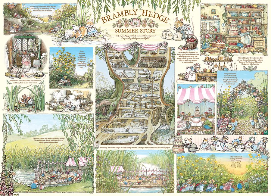 Brambly Hedge Summer Story, 1000 Pieces, Cobble Hill Puzzle Warehouse