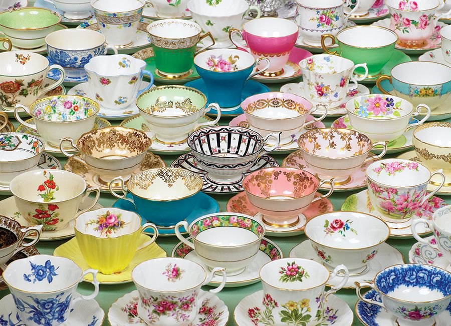 Teacups, 1000 Pieces, Cobble Hill Puzzle Warehouse
