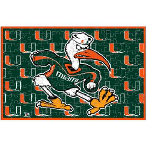 Official NCAA University of Miami, 150 Pieces, WinCraft Sports Puzzle