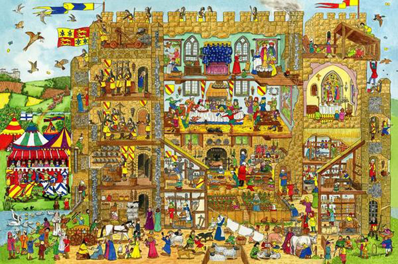 Castle, 24 Pieces, Bigjigs Toys Puzzle Warehouse