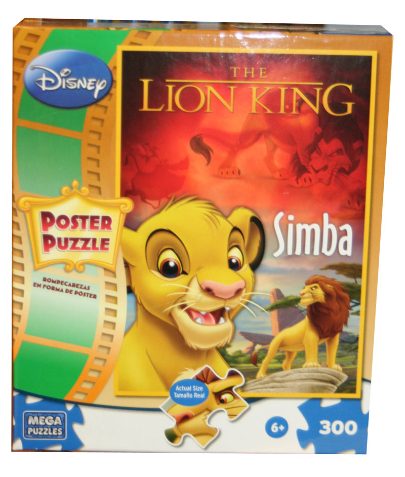 Poster Puzzle Lion King Simba, 300 Pieces, MEGA Puzzles Puzzle