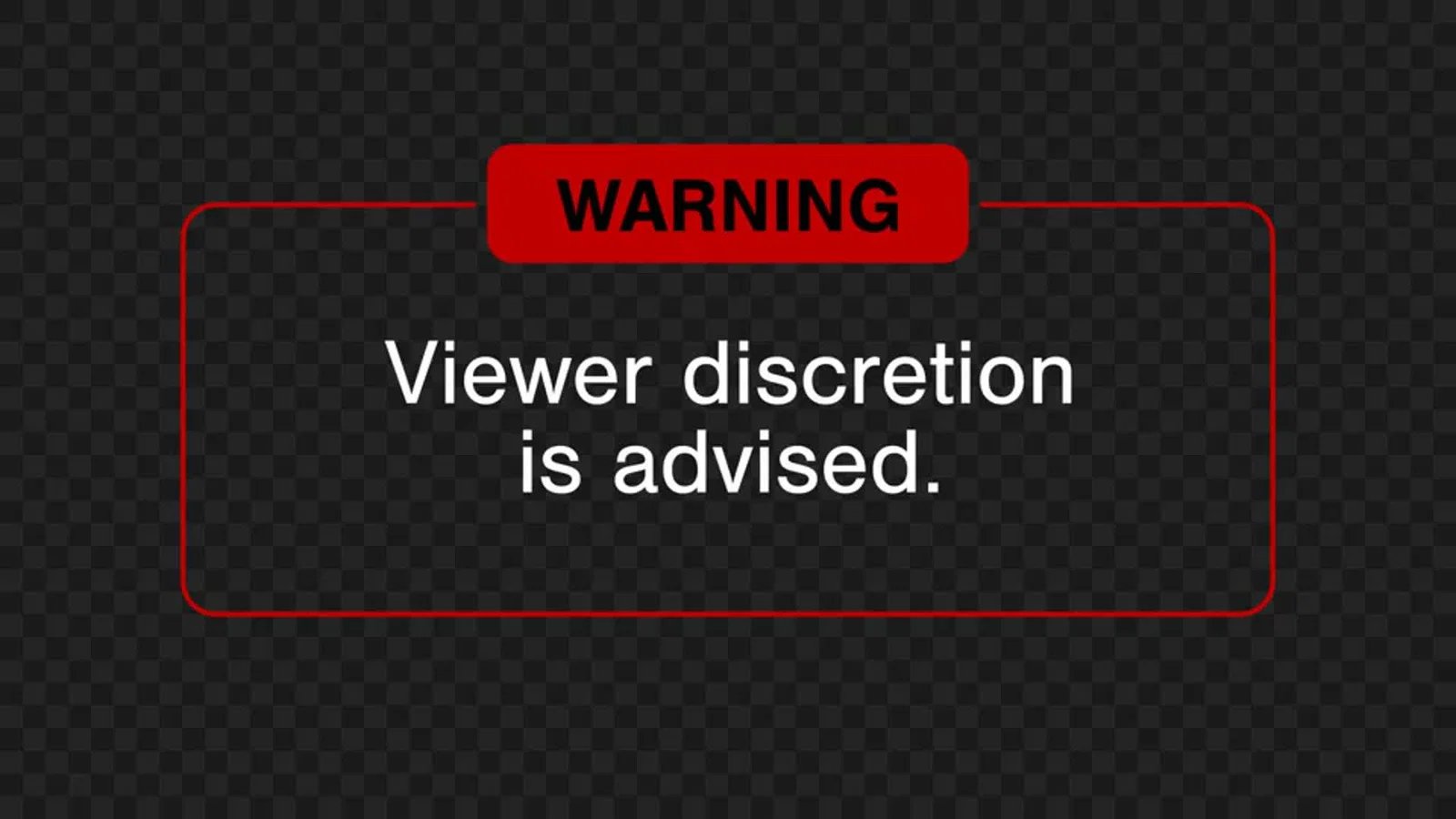 Warning Disturbing Reaction • Motion Graphics Template • Uppbeat