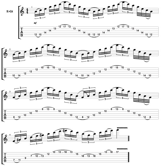 Advanced 5 String Sweep Exercise with Chris Zoupa Guitar Lessons