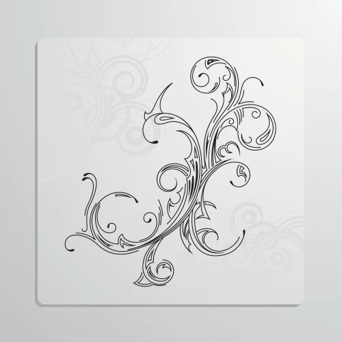 Floral design and lines wallpaper seamless print Vector Image