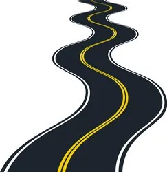 Winding road Royalty Free Vector Image - VectorStock