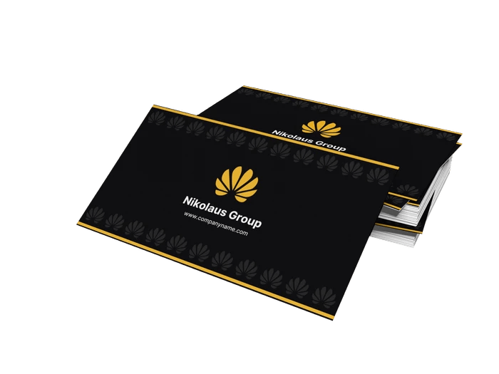 Modelli di biglietti da visita neri gratuiti Venngage