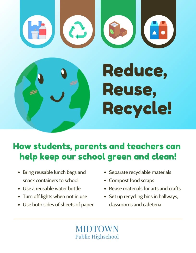 Recycling Posters For Schools Venngage