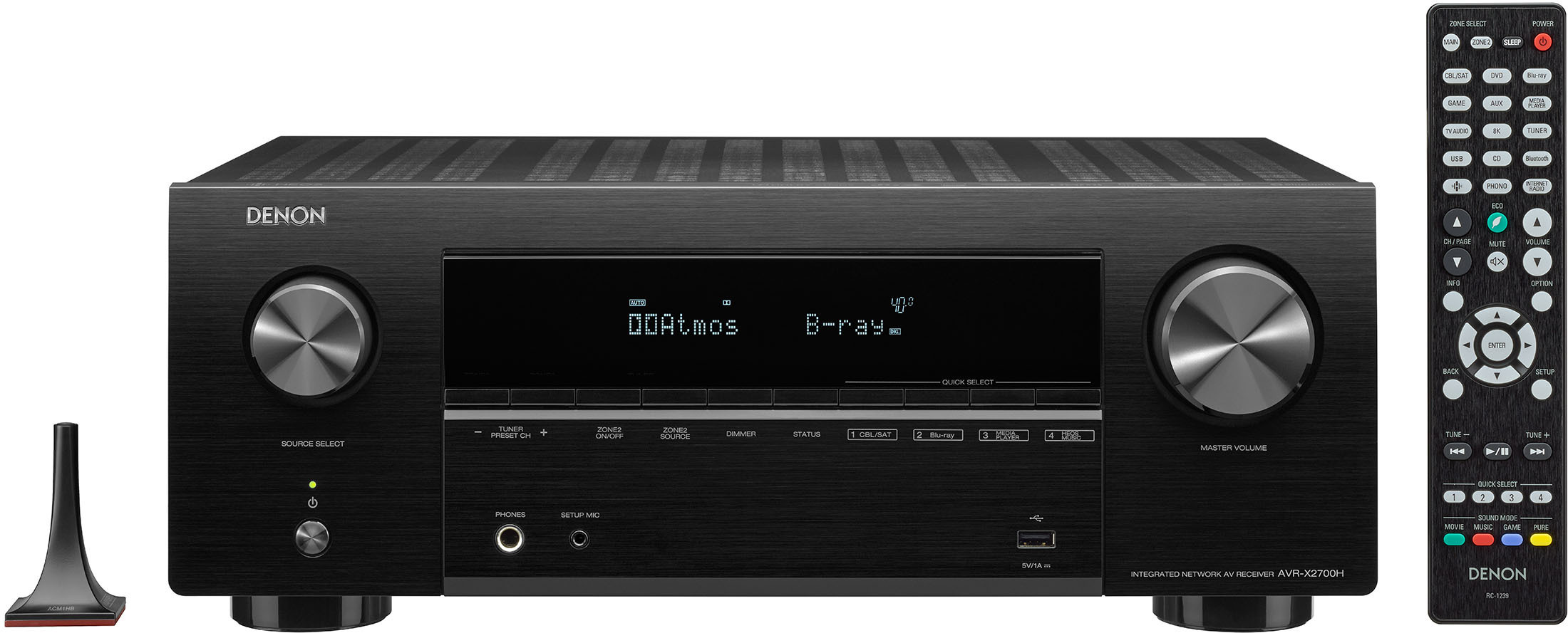 Denon AVRX2700H 7.2kanavainen AVviritinvahvistin, musta