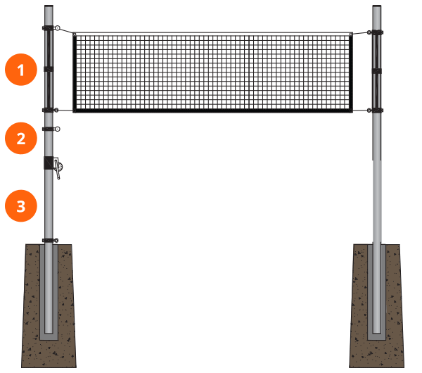 VersaCourt Home Outdoor Volleyball Court Surfaces